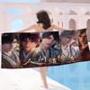 Love And Deep Space Game Microfiber Printed Beach Towel Mountain Climbing Yoga Beach Swimming Running Absorbent Soft Towel
