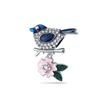 NEW Fine S925 Silver Pink Glass Flamingo Dangle Bead Pendat Fit Original  Bracelet Jewelry Shiny Colored Zircon Bird Charm