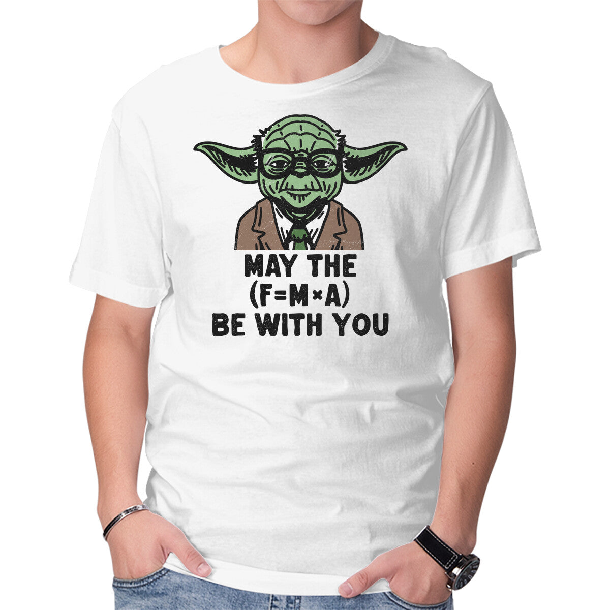 Unisex Crew Neck T-Shirt Jedi Math Graphic Short Sleeve Casual Tee XS