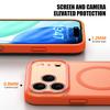 KEYSION Magnetic Matte Transparent Case for MagSafe for iPhone 17 Pro Max Silicone+PC Shockproof Wireless Charging Phone Cover