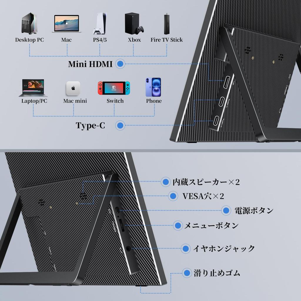 VisionOwl Mobile sRGB Color with Storage Matte IPS Adjustable Aspect FHD Compatible with and MD-14T Monitor, 14-inch Touchscreen, 100% Gamut,