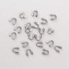 100Pcs 14/18K Gold Plating Wire Guards for Jewelry Making U Shape Connector for Jewelry  Jewelry
