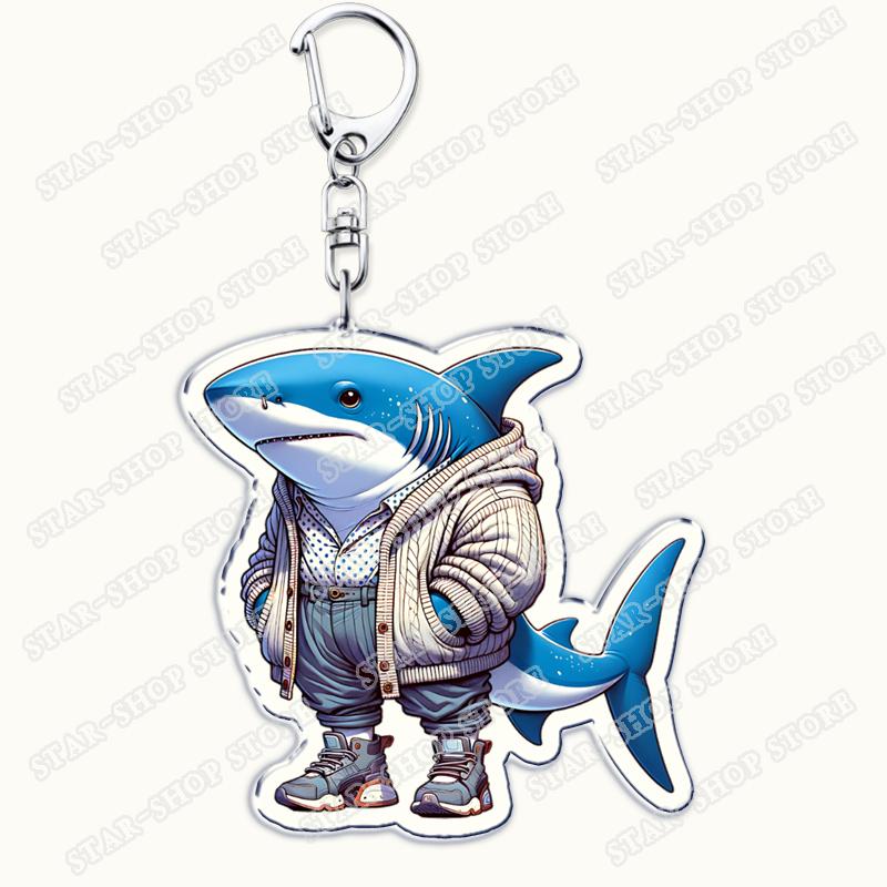 Italian Brainrot Animals Meme Keychains for Accessories Tralalero Tralala Tung Tung Tung Sahur Brr Brr Patapim Keyring Fans Gift