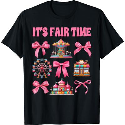 County Fair Season Fair Week Ferris Wheel It's Fair Time T-Shirt