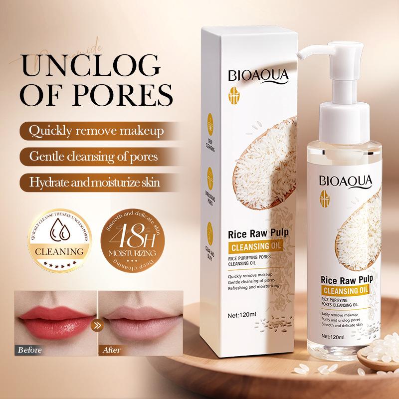 Rice puree pore-cleansing oil, deep cleansing, gentle and non-irritating.