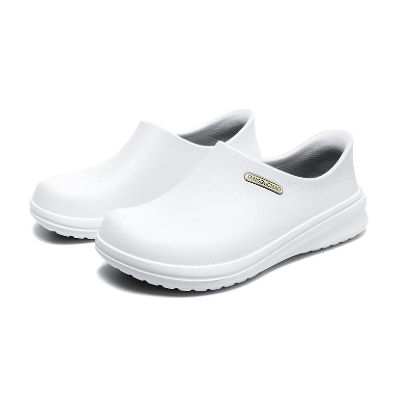 Men's Plus Size Waterproof Anti-Slip Chef Shoes - Safety, Oil Resistant, Anti-Odor Work Shoes for Restaurant Staff