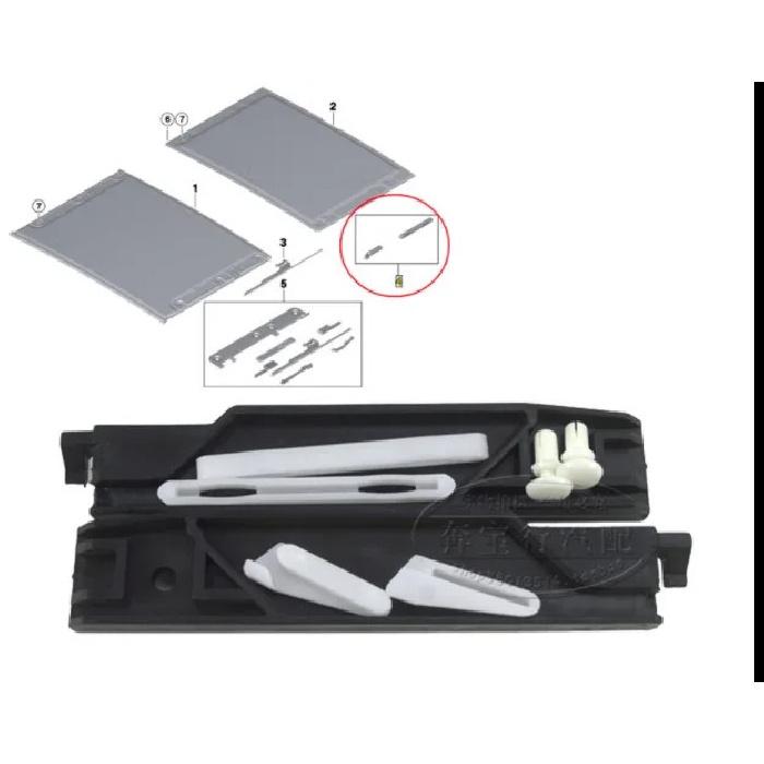1 set for BMW X3 X5 E70 E83 E53 sunroof sun visor clip slider accessories repair kit 54137155683