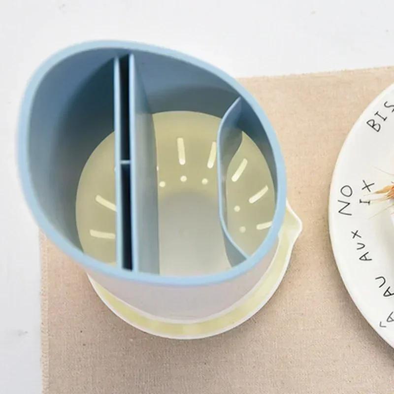 Storage Rack Chopstick Cage Multifunctional Kitchen Tableware Storage Rack, Chopstick Tube Plastic Drain Chopstick Rack Spoon