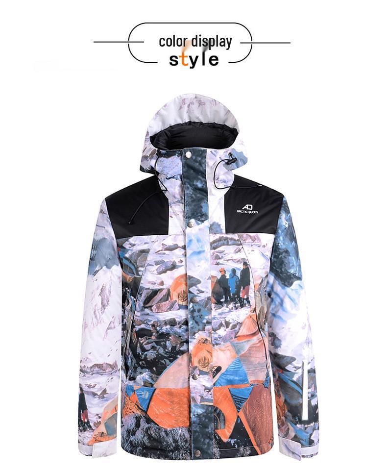 Unisex Winter Ski Suit: Windproof, Waterproof, Warm, Thickened Jacket and Pants for Snowboard and Alpine Skiing