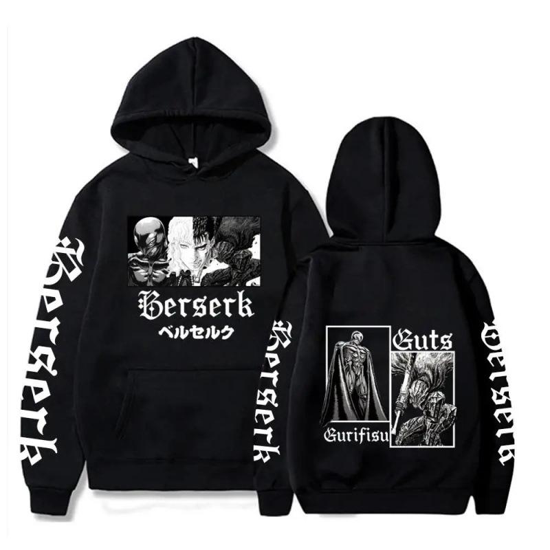 Berserk Guts Hoodies Men Women Graphic Print Lon