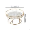 Iron Wire Fruit Serving Bowl Creative Vegetable Stand Holder Round Tray for Outdoor