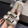 Women's Mules Canvas Slipper Shoes Slip On Fashion Sneakers Platform Casual Walking Flats Slip-On Mule Backless Holiday Shoes
