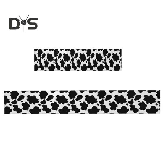 Runner de masă Culoare contrastantă Imprimeu vacă Dreptunghiular Ușor de întreținut Masă Protecție împotriva petelor Banchete Decorare petrecere de sărbători Față de masă