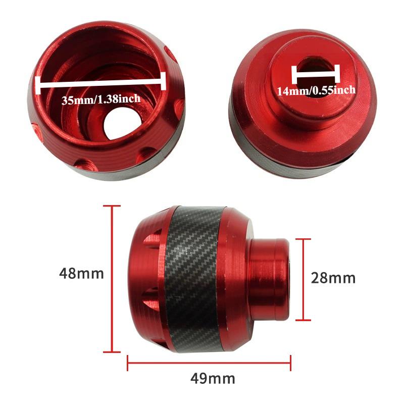 2Pc Aluminum Alloy Motorcycle Crash Protector Scooter Wheel Front Fork Frame Falling Protection Pads Sliders Moto Exterior Parts