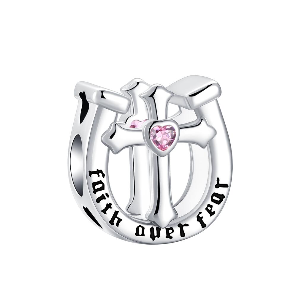 Original Copper Religion Charms Cross Holy Bible Mother Rings Beads Pendants Fit Bracelet Necklace Diy Jewelry Gift