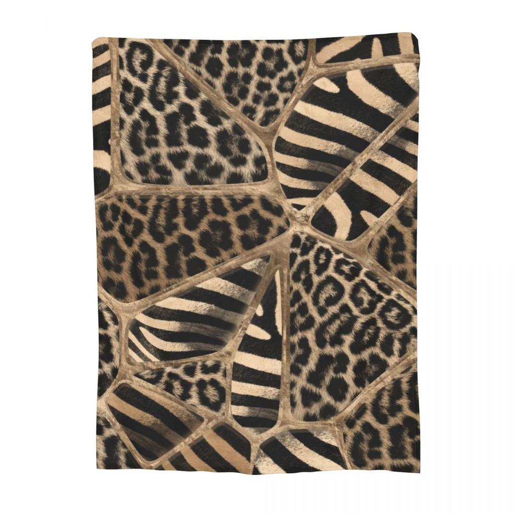 Zebra-Print Decke Fleece Sofa Überwurf Super Weich für Zuhause Schlafzimmer Outdoor Decken Tagesdecke Steppdecke