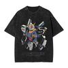 T-shirt Imprimé Graphique Anime RX Gundam Hommes et Femmes T-shirt Lavé Haute Qualité Coton Vintage Harajuku Haut