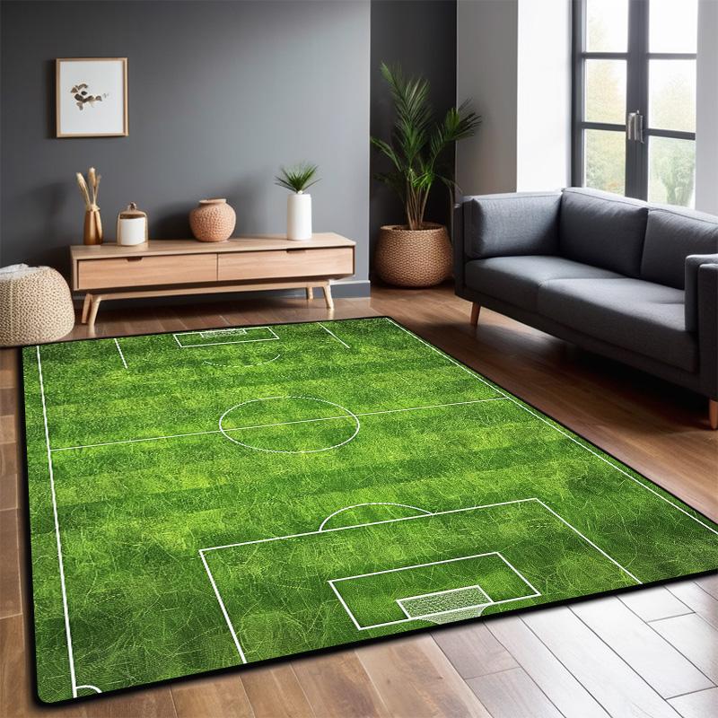 Football Field Carpet Living Room Foldable Big Size Floor Mats 200x300cm Non-slip Play Mat for Children Bedroom Machine Washable