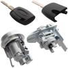 Ford Fiesta VI MK7 08-13 ignition insert + front left door lock insert 2 pcs. Set