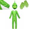 Eye-catching Grinch Cosplay Costume For Kids Perfect For Halloween Parties!