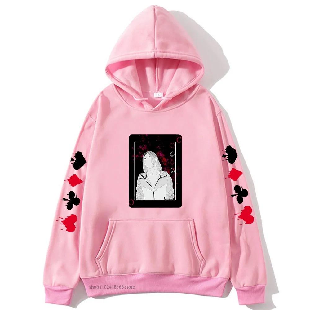 Anime Alice In Borderland Hoodies Kawaii Cartoon Chishiya Unisex Autumn Winter Fleece Sweatshirt