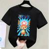 One Piece Monkey D Luffy Kids Cotton TShirt Adult Boys Girls Family Matching Casual Tee Cute Anime Print Summer Tops for Fans