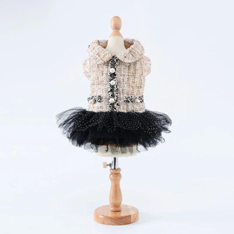 

Small Dog Dress Winter Pet Apparel Puppy Clothes Cat Yorkies ShihTzu Maltese Poodle Bichon Pomeranian Schnauzer Dog Clothing 10 белый