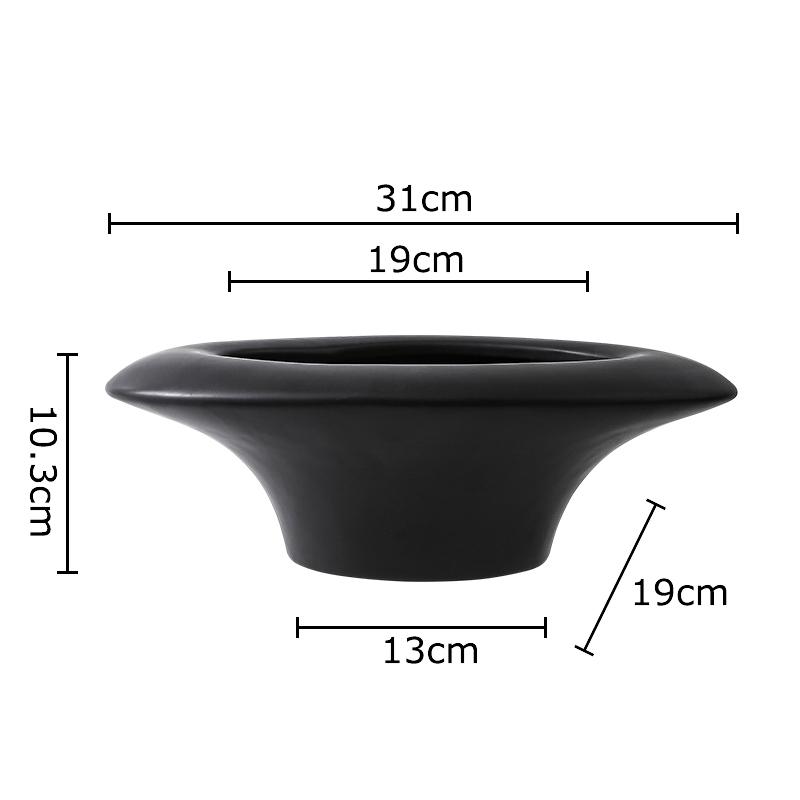 Minimalist Elliptical Ceramic Vase Plant Pots Table Decoration Flower Arrangement Creativity Floral Vases Room Aesthetic Decor