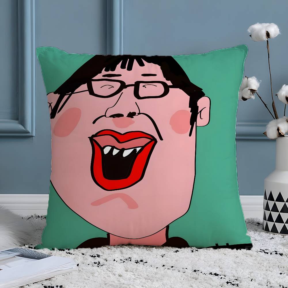 Funny Funny Characters Pillow Case Silky elegant Comfort Sofa Bed Invisible zipper Beach pillowcase