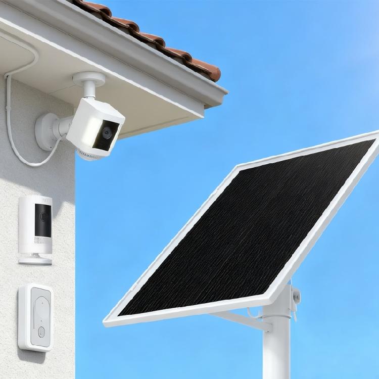 6W 5V Shingled Solar Plate Replacement Waterproof Solar Charging Panel Equipment for Outdoor Security Cameras Enduring