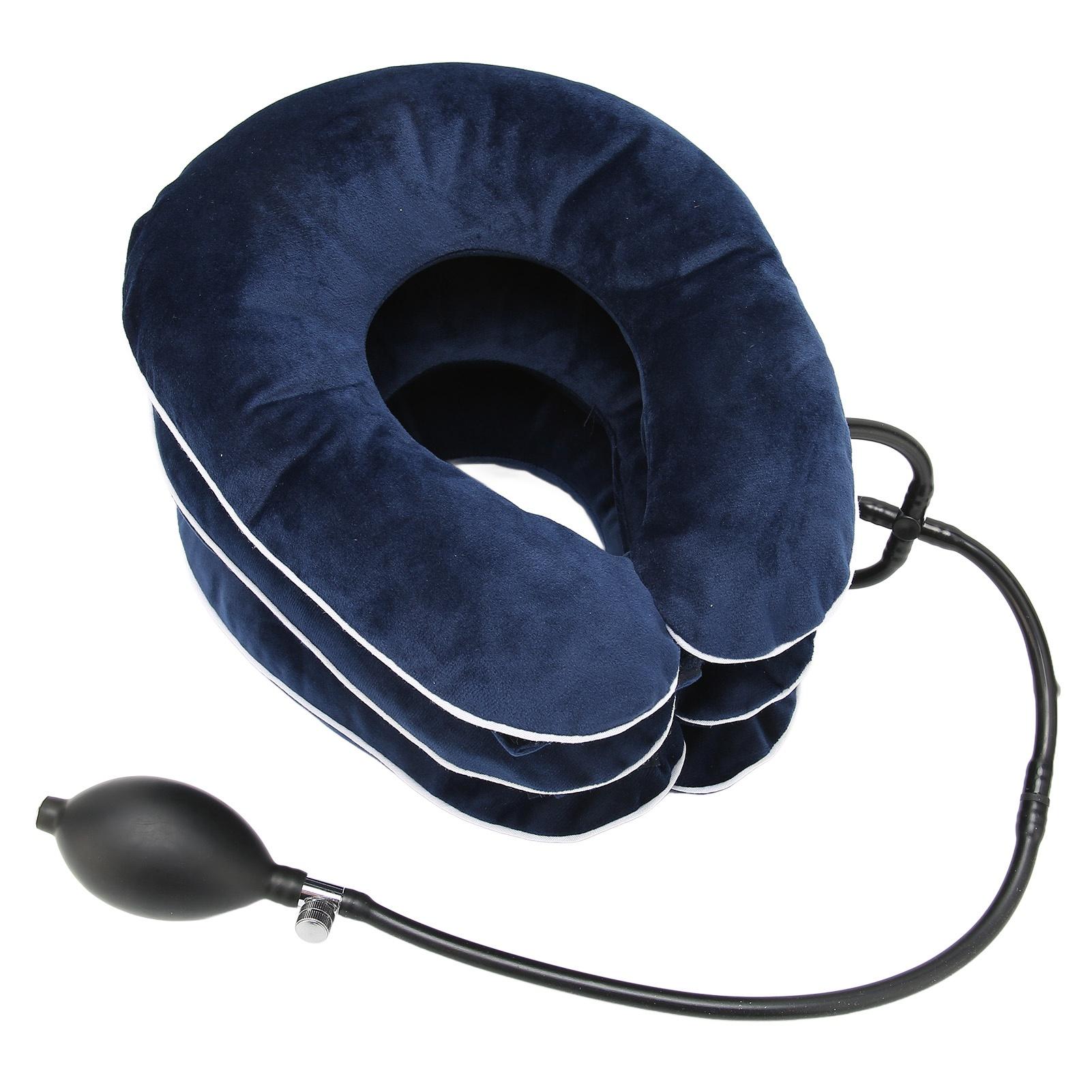 

Neck Traction Device Adjustable Effective and Instant Relief Inflatable Support Pillow for Chronic