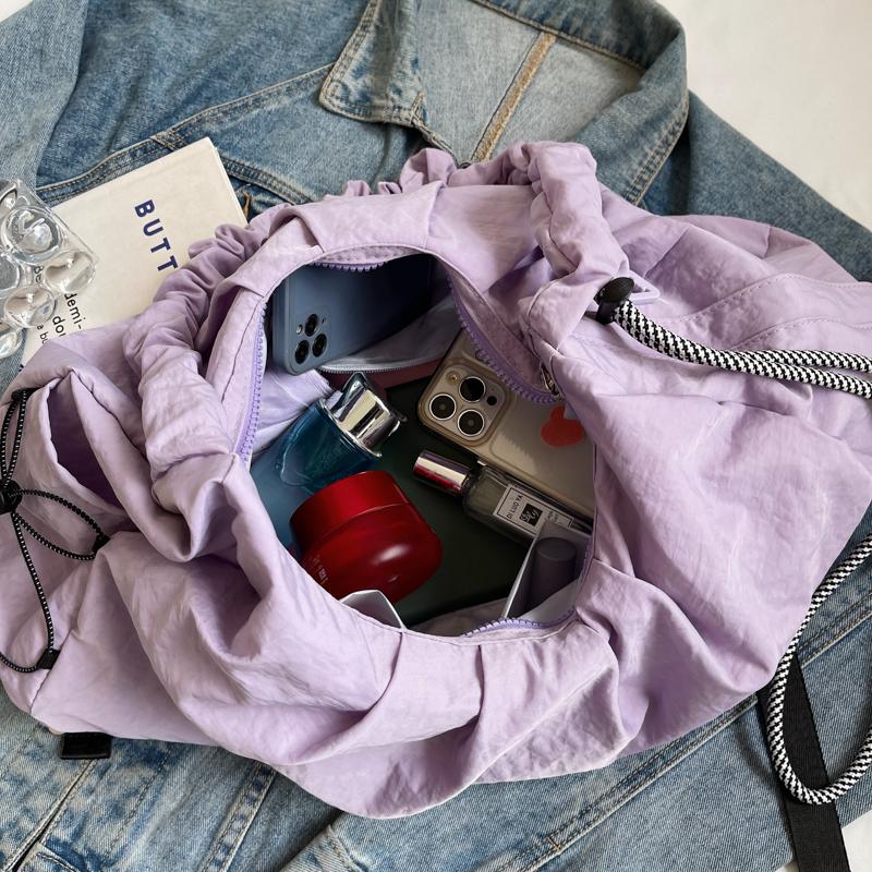 Nyl Solid Color Zipper Large Capacity Simple Hobos Shoulder Bags 2026 High Quality Daily Commute Casual Ccise Crossbody Bags