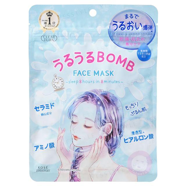 

Kose - Маска для обличчя Clear Turn Uruuru Bomb 7 pcs