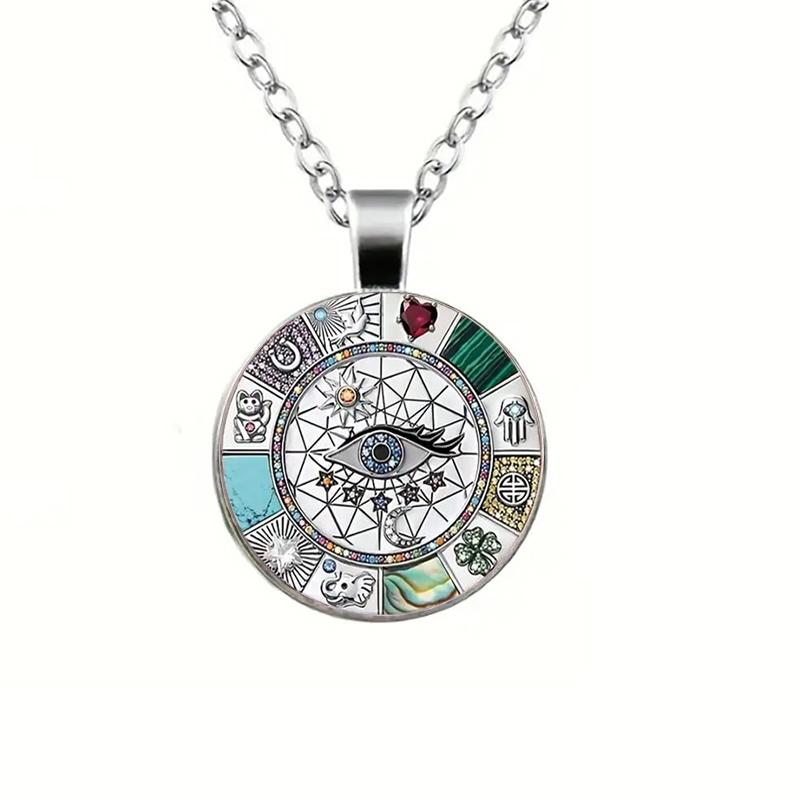 Egypt Eye Of Horus Glass Pendant Necklace For Women Men Girls Boys Ethnic Ancient Egyptian Jewelry