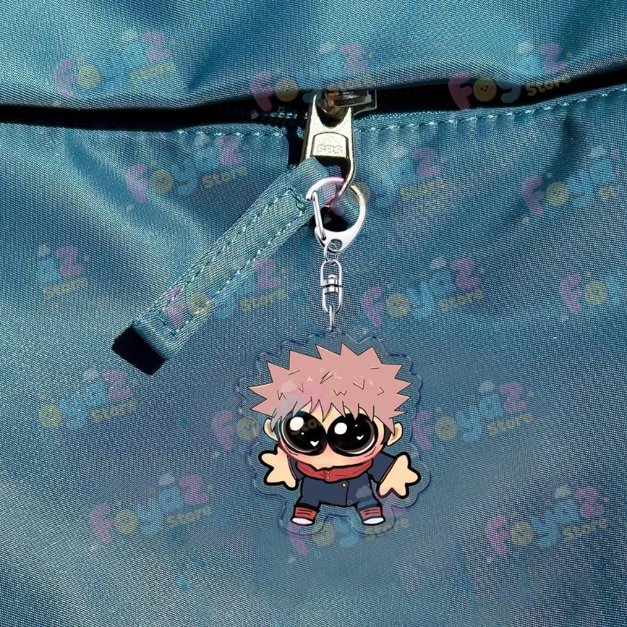 Cute Anime Chibi Keychain Accessories Bag Charms Manga Ryomen Cartoon Sukuna Keyrings Jewelry Fans Freinds Gift