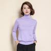 Pure Cashmere Wool Sweater Women Knitted Turtleneck Cashmere Pullover Elastic Turtleneck Knitted Sweaters
