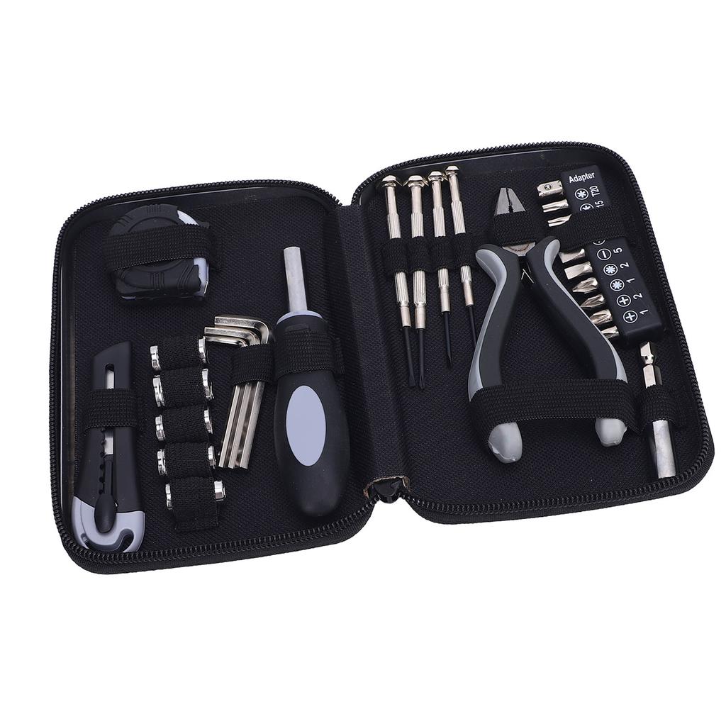 Mini Verktøysett Husholdningsreparasjonsverktøysett Spisstang Målebånd Sekskantnøkler Skrutrekker