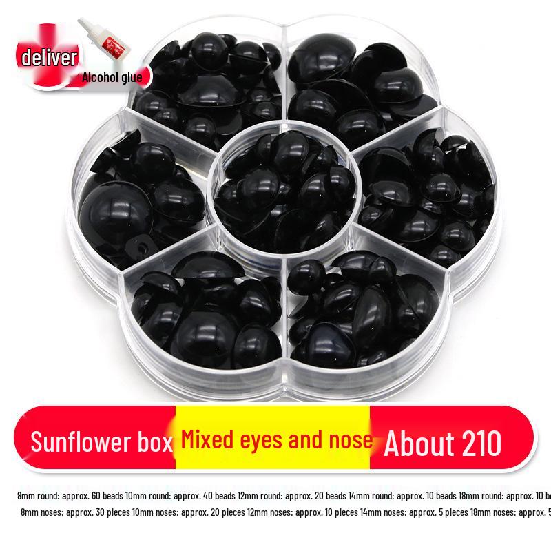 Kids' DIY Colored Eye Stickers for Crafting: Animal-Themed Black and White Eyeballs