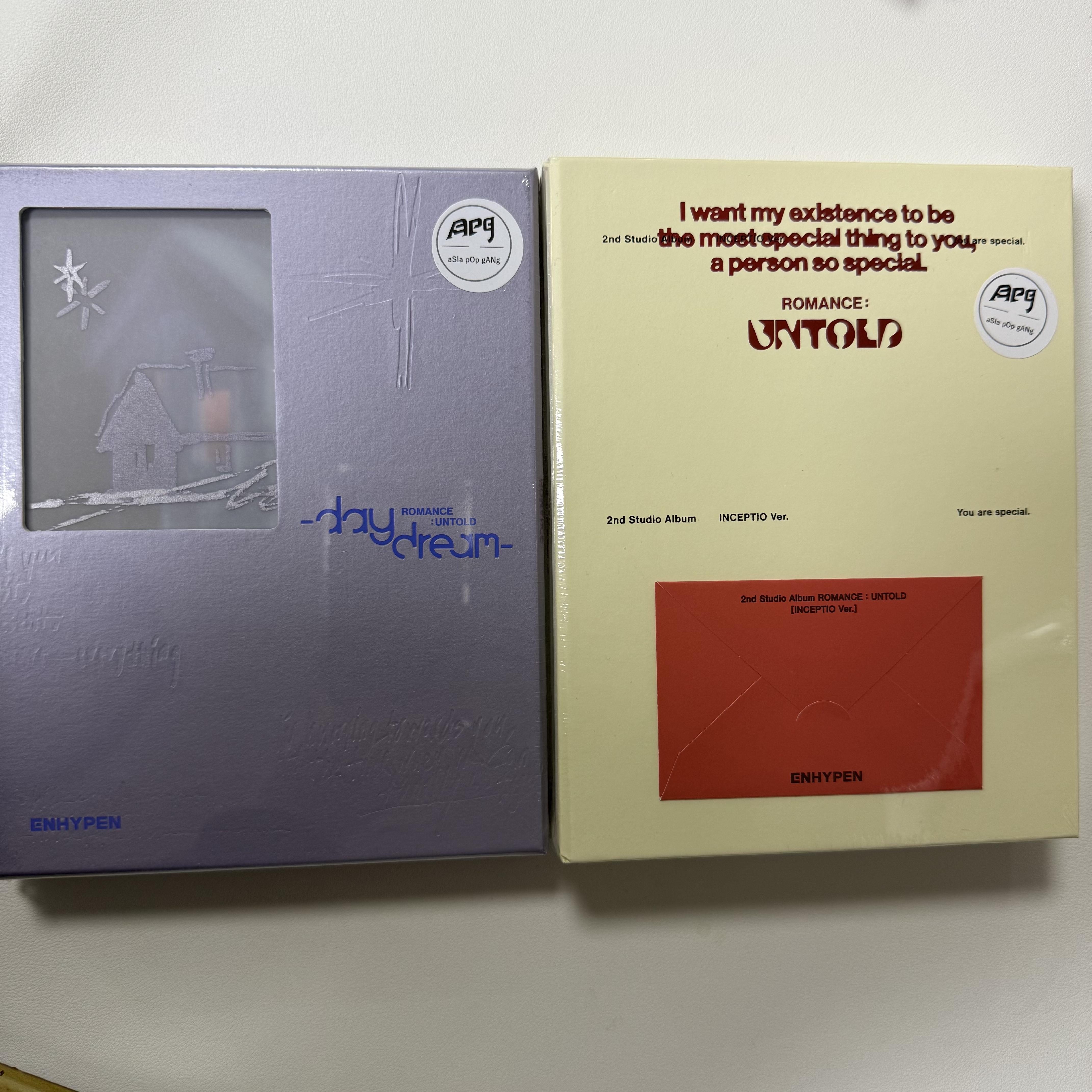 

Альбом ENHYPEN - [РОМАНС : НЕРАСКАЗАННАЯ МЕЧТА], [РОМАНС : UNTOLD] inception, с 1 картой APG white midnight, inceptio