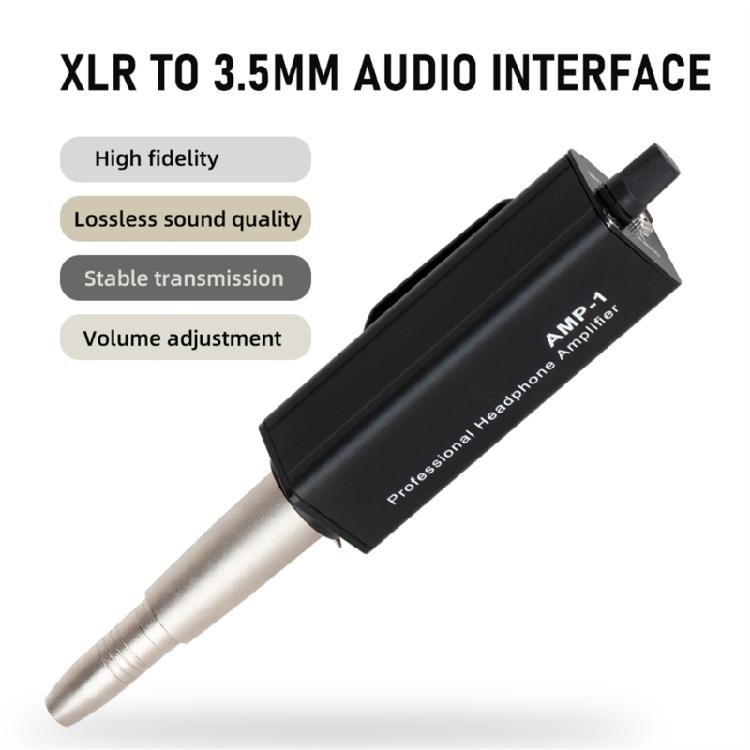 Portable 3.5mm Headphone Amplifier for Microphone Speakers Studio Grade Sound