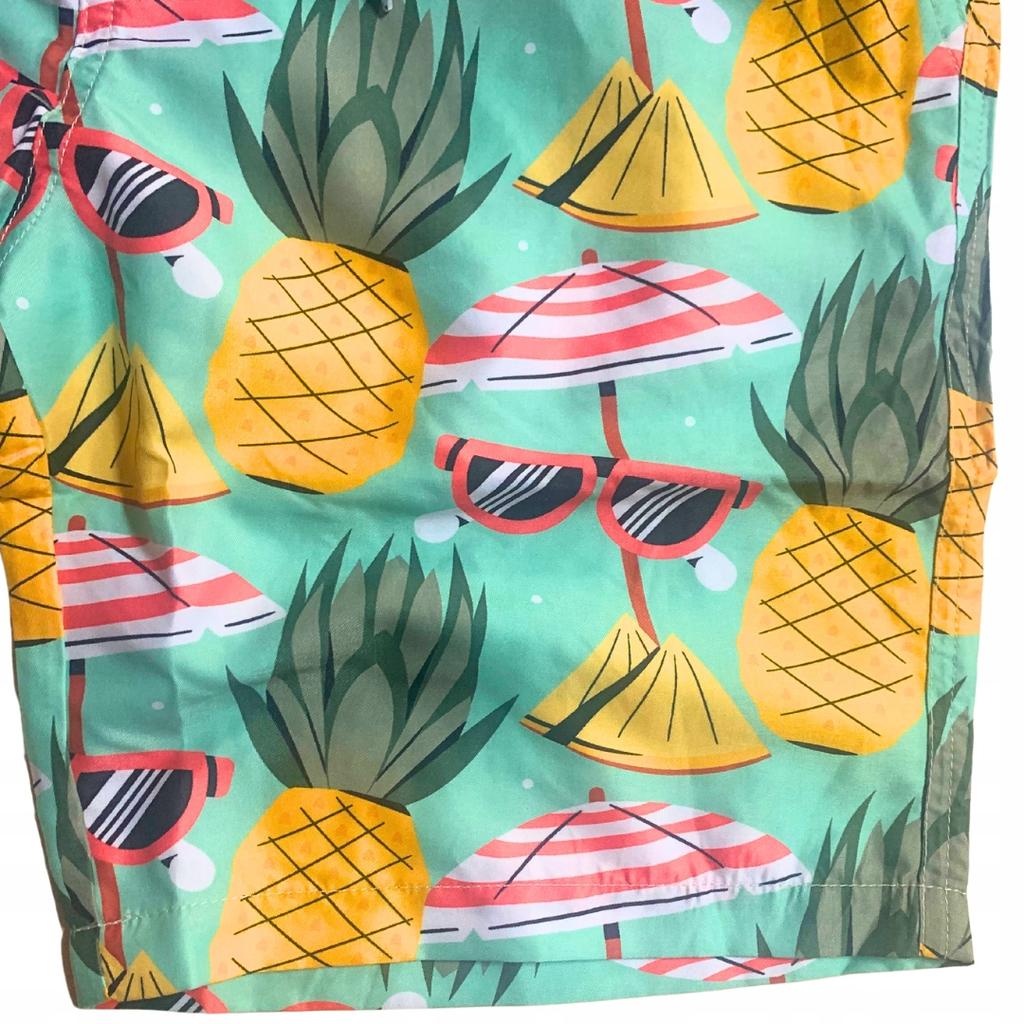 Beach Shorts Youth Hawaiian Shorts Mesh Swim Trunks Slim M