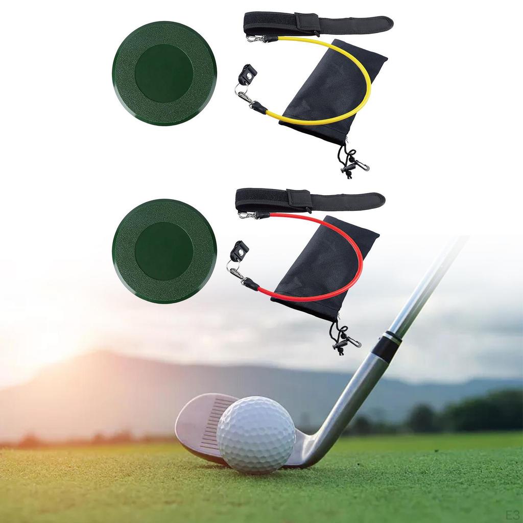 Golf Swing with Adjustable Resistance Rope and Protective Cup Cover