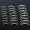 30Pcs Fishing Swivel Rings Simple Stainless Steel Hook Connector