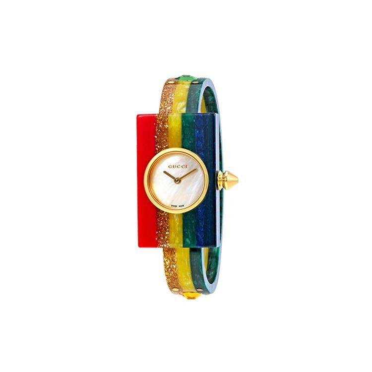 Gucci Plexiglas Pulkstenis Kvarca Mehānisms Akrila