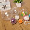 10Pcs Clear Plastic Balls Fillable DIY Crafts Christmas Decorations Transparent Ornaments Birthday Party Supplies