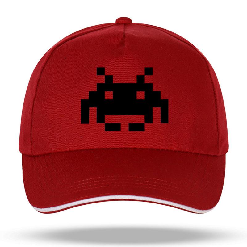 New Summer Fashion SPACE INVADERS Funny Print Baseball Caps for Unisex Women Hip Hop Cotton Trucker Cap Bone Dad Hats