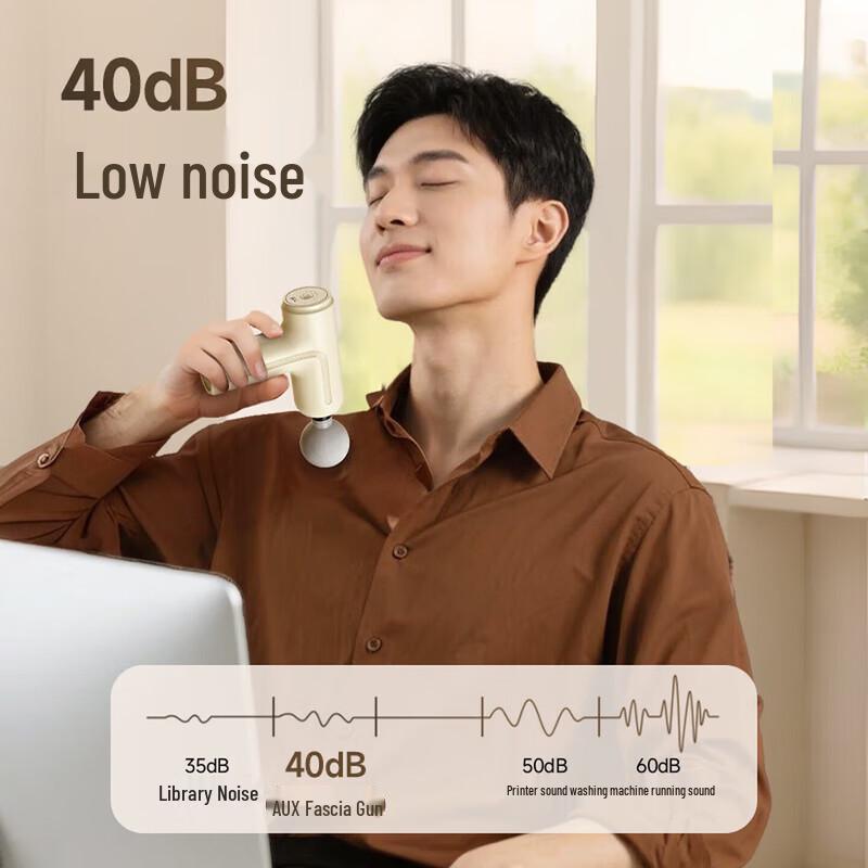 AUX Portable Type-C Rechargeable Quiet Muscle Massager CN plug (adapter included)