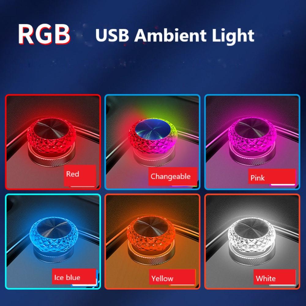 USB Car Ambient Lights, LED Color Changing Night Light Without Modification for Car Interior & Home Indoor Decoration Lamp