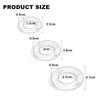 Male 6pcs 1 Set Silicone Penis Lock Cock Ring Bondage Erection Delay Ejaculation Reusable Enlargement Ball Stretcher Sex Toy Men