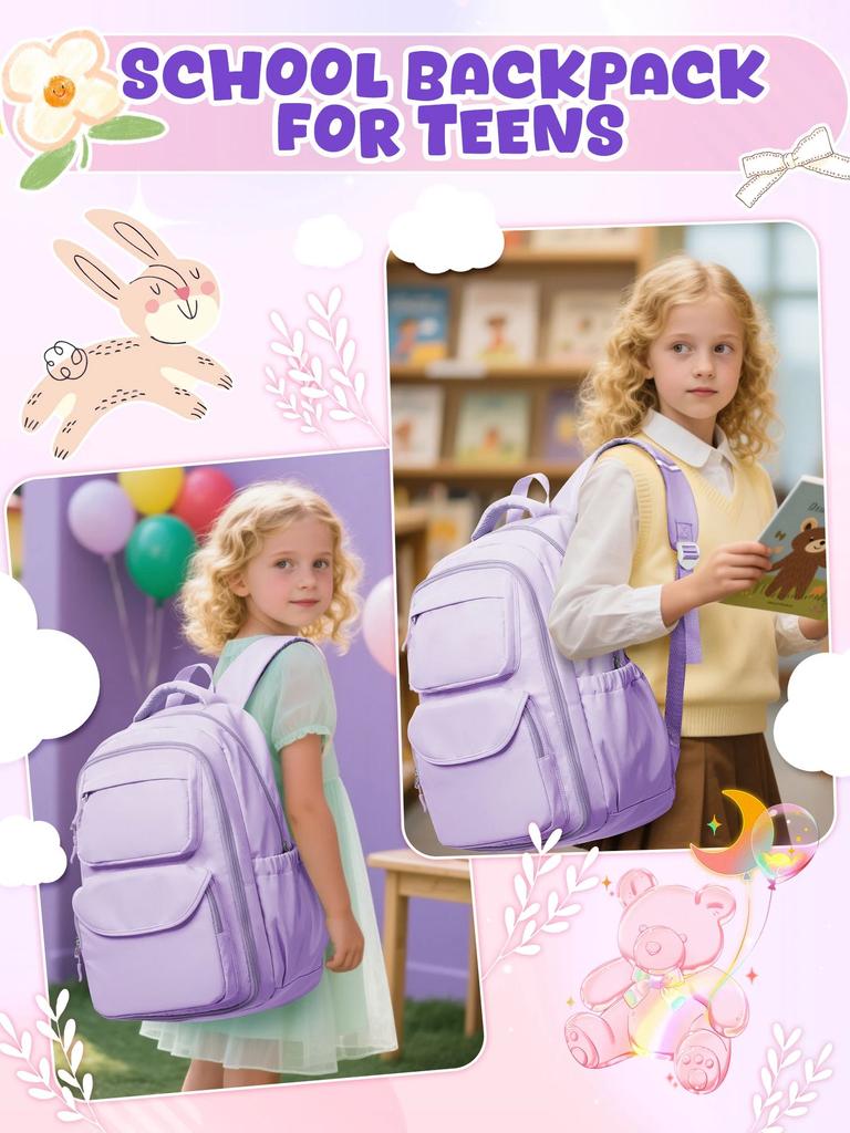 Kindergarten Schoolbag Shoulder Bag Girl Boy Bookbag Children Travel Backpack Kid Backpack, Teens Middle High School Backpack